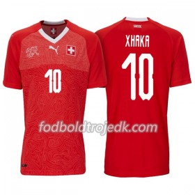 Schweiz VM 2018 Xhaka 10 Hjemme - Fodboldtrøjer(S/S)